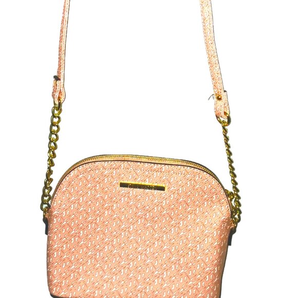 STEVE MADDEN Pink Logo Designer Leather Shoulder Bag - Picture 3 of 5